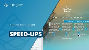 Pine Poems Tutorial - Tips & Tricks to Speed Up Your Workflow