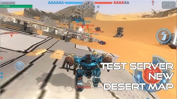 War Robots Test Server - New Desert Map Gameplay