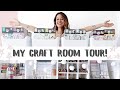 MY CRAFT ROOM TOUR! ~ KALLAX ORGANIZATION, STICKER BOOK COLLECTION, IKEA PEGBOARD AND MORE!