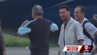 Argentina's Lionel Messi lands in Kansas City to begin quest for another World Cup title