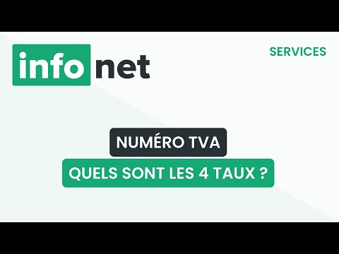 Quels sont les 4 taux de TVA en France ? (définition, aide, lexique, tuto, explication)