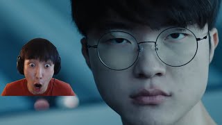 Doublelift Reacts to the BEST WORLDS TEASER VID ft. Faker (LNG vs T1)