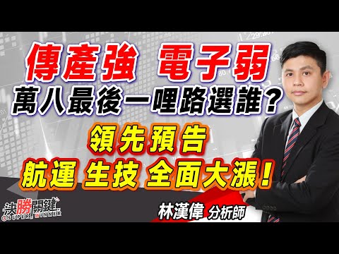 2023.12.18 林漢偉分析師【傳產強、電子弱 萬八最後一哩路選誰？ 領先預告航運、生技全面大漲！】#決勝關鍵