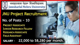 Lifescience/Biotechnology Recruitment | JNU Project Vacancy @Swa Education
