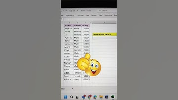 Find Minimum Salary Of Female Employee In Excel 🔥 | MINIFS Function In Excel 💯 #shorts #bytetech