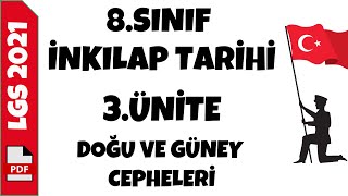 8.Sinif İnkilap Tari̇hi̇ 3.Üni̇te Doğu Ve Güney Cepheleri̇