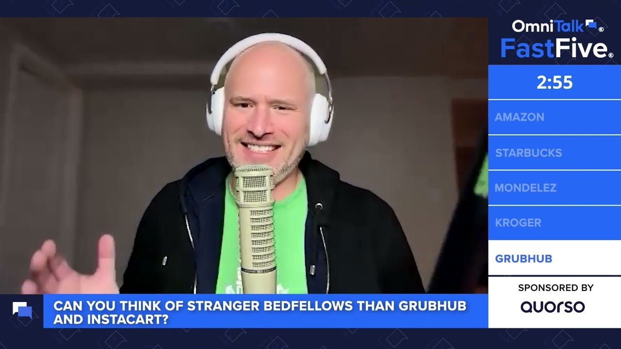 GrubHub Partners with Instacart | Fast Five Shorts