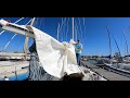 Get that Boat Ready for Haulout! Part 1: Pump out, oil change and taking the sails off oh my!