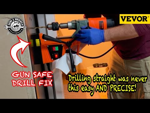 Mag Drill Saves A Gun Safe! Vevor Magnetic Drill Unbox And Drill Test #gunsafe #magdrill #vevor