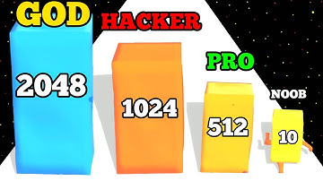 Twisty Runner - NOOB vs PRO vs HACKER vs GOD Level Up Gameplay ( Watermelon Run )