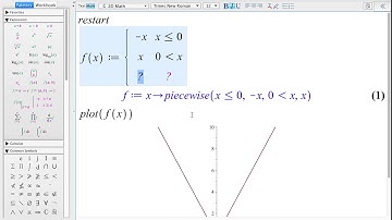 Stykkevis definerede funktioner i Maple