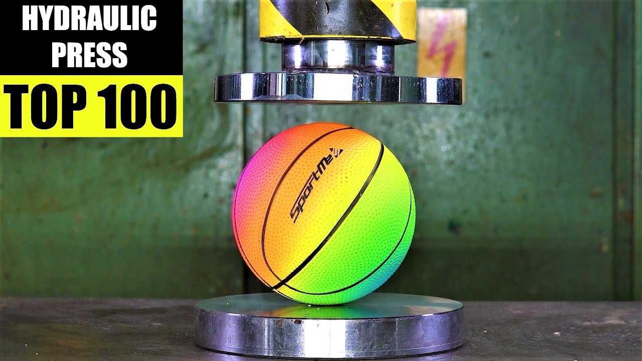 Top 100 Best Hydraulic Press Moments ASMR VERSION VOL 3 PURE SOUND Satisfying Crushing