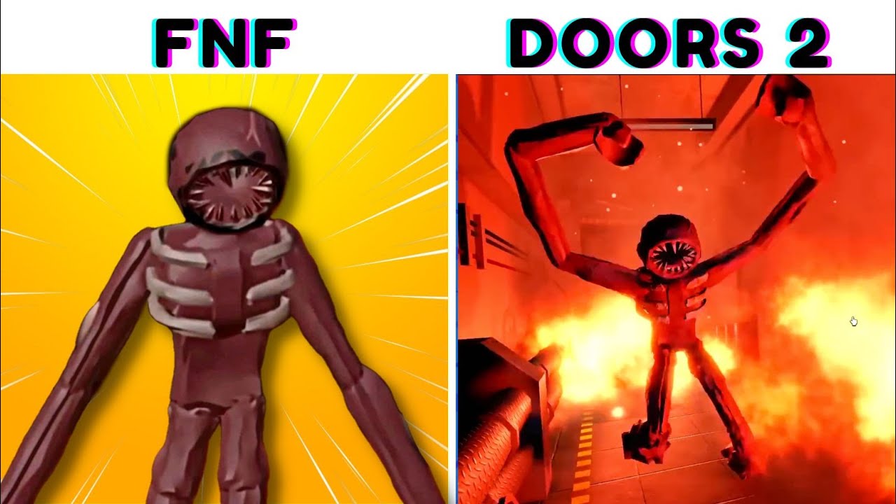 FNF vs DOORS FLOOR 2 Roblox YouTube