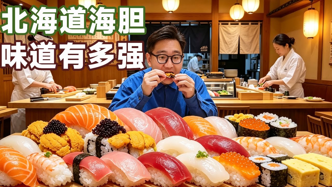 北海道黃金期的海膽獵人有多強？紫膽 VS 馬糞海膽！哪個才是海膽口感之王！【阿鸡AJ】