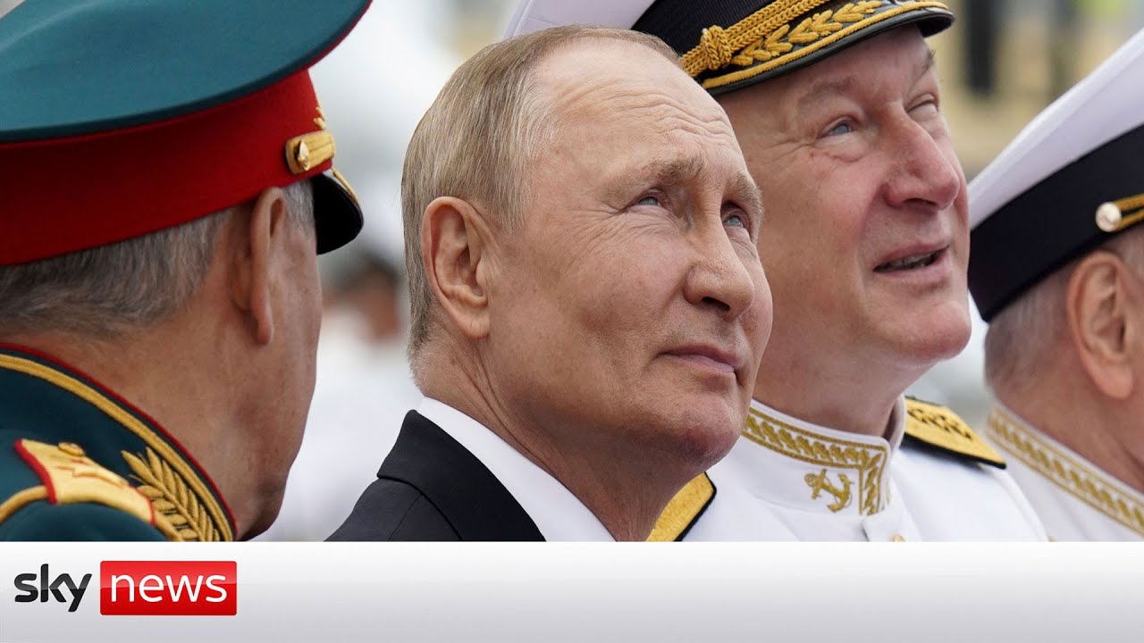 Film backdrop image for Ukraine War: Mighty force of patriotism whipped up by Putin overwhelms doubt about Russia's power (2022)