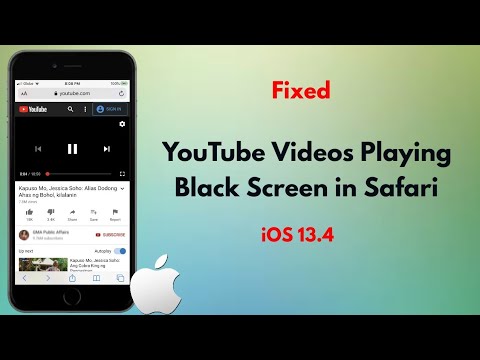 ios safari youtube black screen