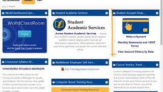 Webster University's Connections Portal