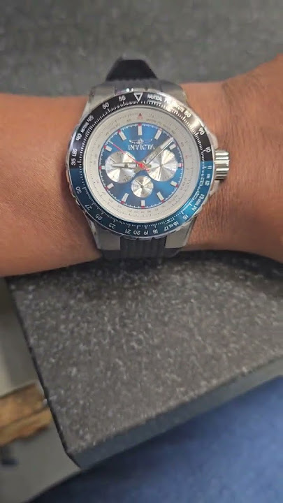 Invicta Aviator Quartz Watch - Model #32916 – Black & Blue Beast! Clean & Review coming soon!