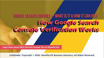 How Google Search Console Verification Works