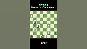 Refuting Dangerous Counterplay #chess #chessmaster   #chesstricks #chessgame #chesscom #chesspuzzle