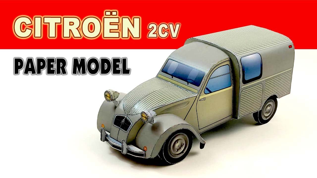 Build a Classic Citroën 2CV in 3D Paper! | Do You Like Old Classic Car models?