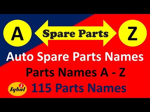 CAR Parts | Names of Parts of a Car in English with Pictures | Auto Parts | 115 Parts in English |