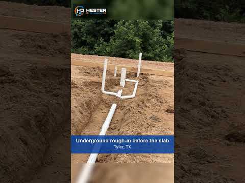 Underground plumbing rough-in on Long Lane
