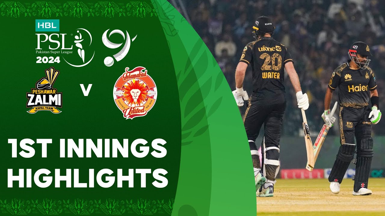 1st Innings Highlights | Peshawar Zalmi vs Islamabad United | Match 13 | HBL PSL 9 | M1Z2U