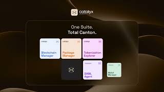 Canton Network, End to End | CatalyX Product Suite by IntellectEU