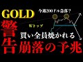 ⚠️ゴールド"崩落の予兆"。買い全員焼かれる"Wトップ急落シナリオ"【XAUUSD分析】