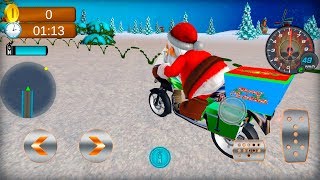 Crazy Santa Moto Gift Delivery - Gameplay Android & iOS game - moto bike game screenshot 3