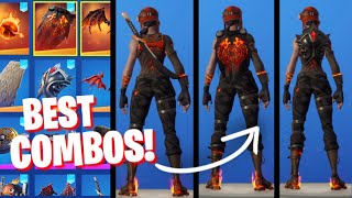 *NEW* FORTNITE MOLTEN RENEGADE RAIDER 'BLAZE' SKIN! SHOWCASED WITH 22 BEST COMBOS!