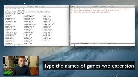 Play Hidden Old School Games in Terminal on your Mac Easter Egg)