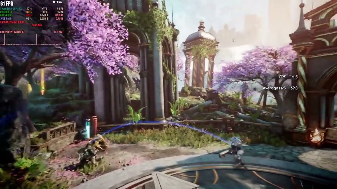 Godfall xeon e5-2630v2 [stock clock] benchmark with rx5600xt