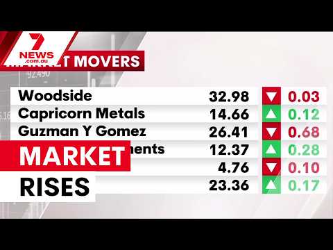 Australian shares rise as markets eye jobs data | 7NEWS