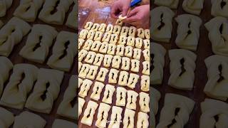 Amazing Puff Pastry Folding Technique 🥐 | Satisfying Dough Making Process#shorts