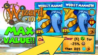 Wizard101 Level 170 Ice PvP: First Time Casting A MAXIMUM Value Woolly Mammoth