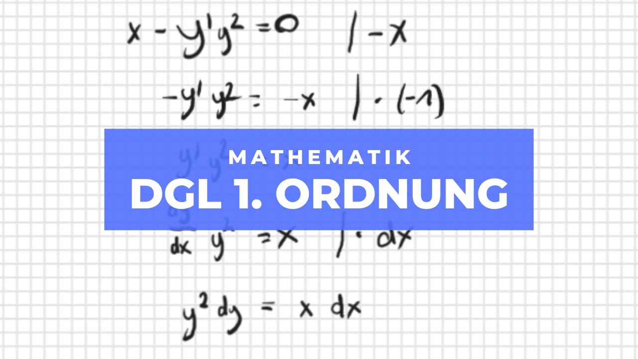 Dgl 1 Ordnung Aufgaben Mit Lösung www.youtube.com