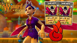 Wizard101 Level 170 Storm PvP: HE USED DARK SPRITE ON A FIRE!