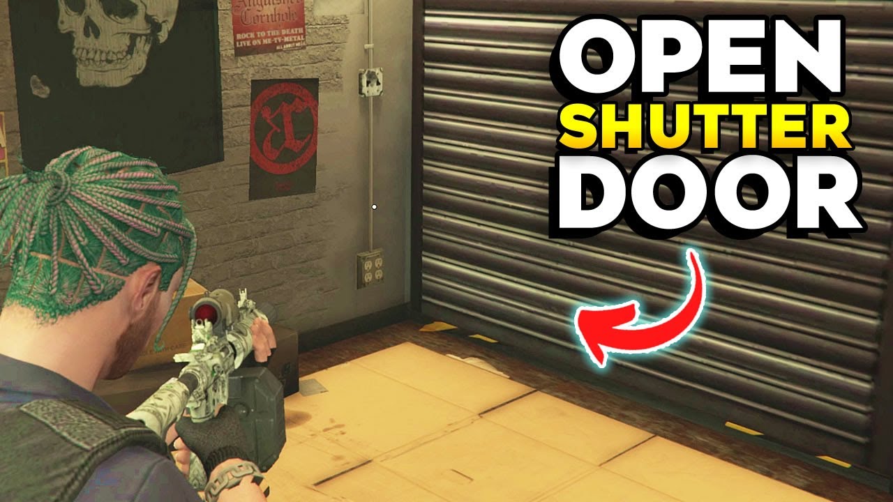 GTA 5 Online How to Open the Shutter Door in Bounty Mission (Bottom Dollar Bounties)