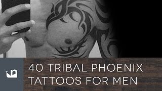 40 Tribal Phoenix Tattoos For Men