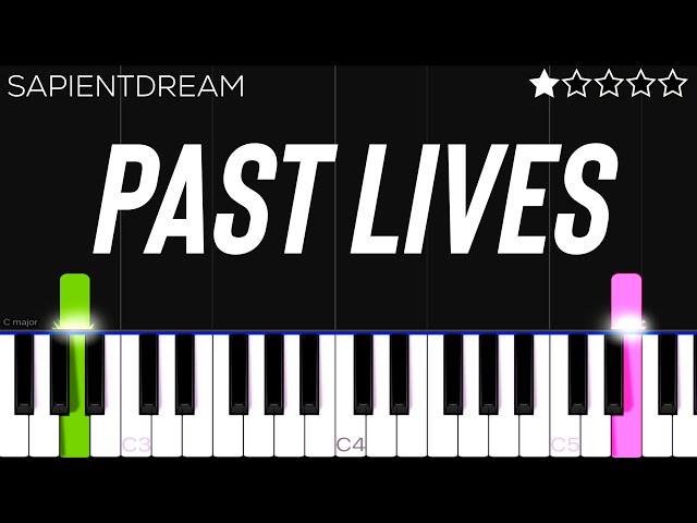 sapientdream - past lives | EASY Piano Tutorial