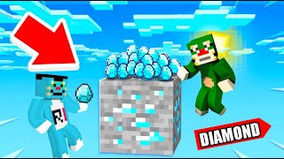 One Block | Much More Diamonds With Oggy And Jack | Minecraft In Hindi | Rock Indian Gamer |