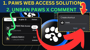 PAWS NEW TASKS today: Easy paws web access solution | Unban PAWS x (+1M) || Add paws to home screen