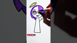 Purple Sprunki Magic #coloring #artforkids #drawing #coloringfun