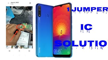 Tecno spark 4 Ringer not working ic solution 1 jumpr