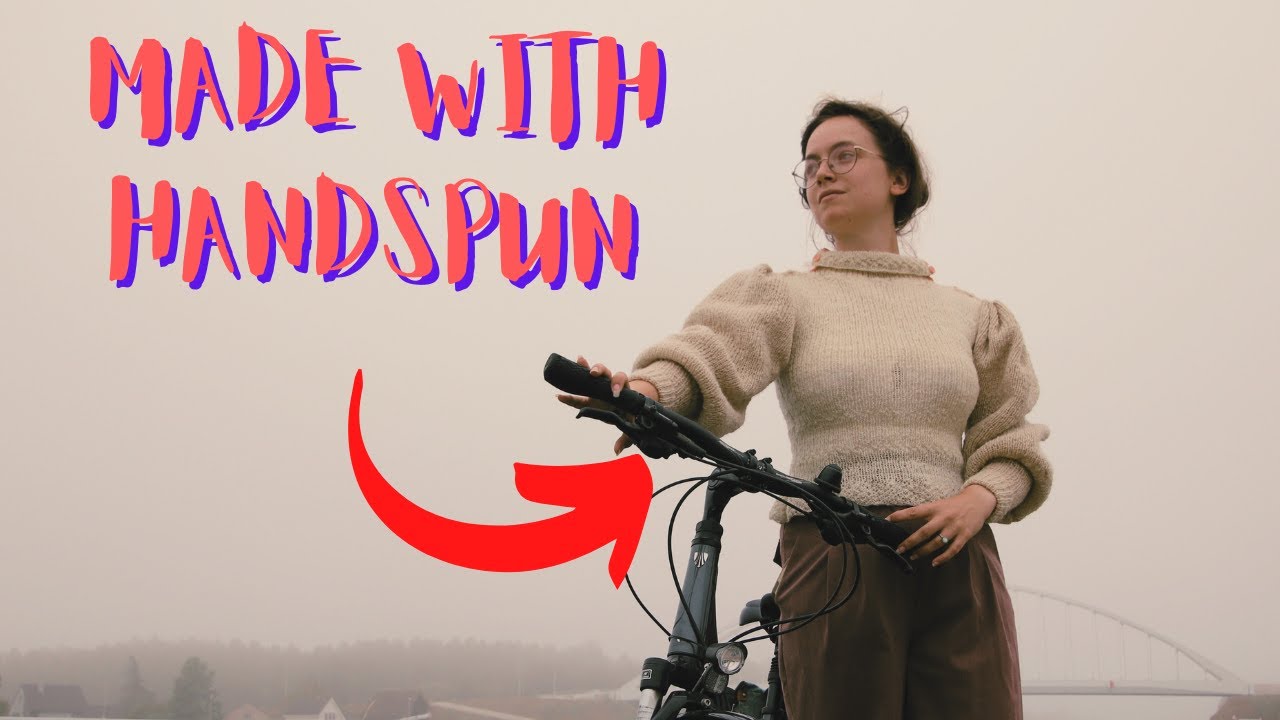 I knit a Victorian cycling sweater out of handspun yarn