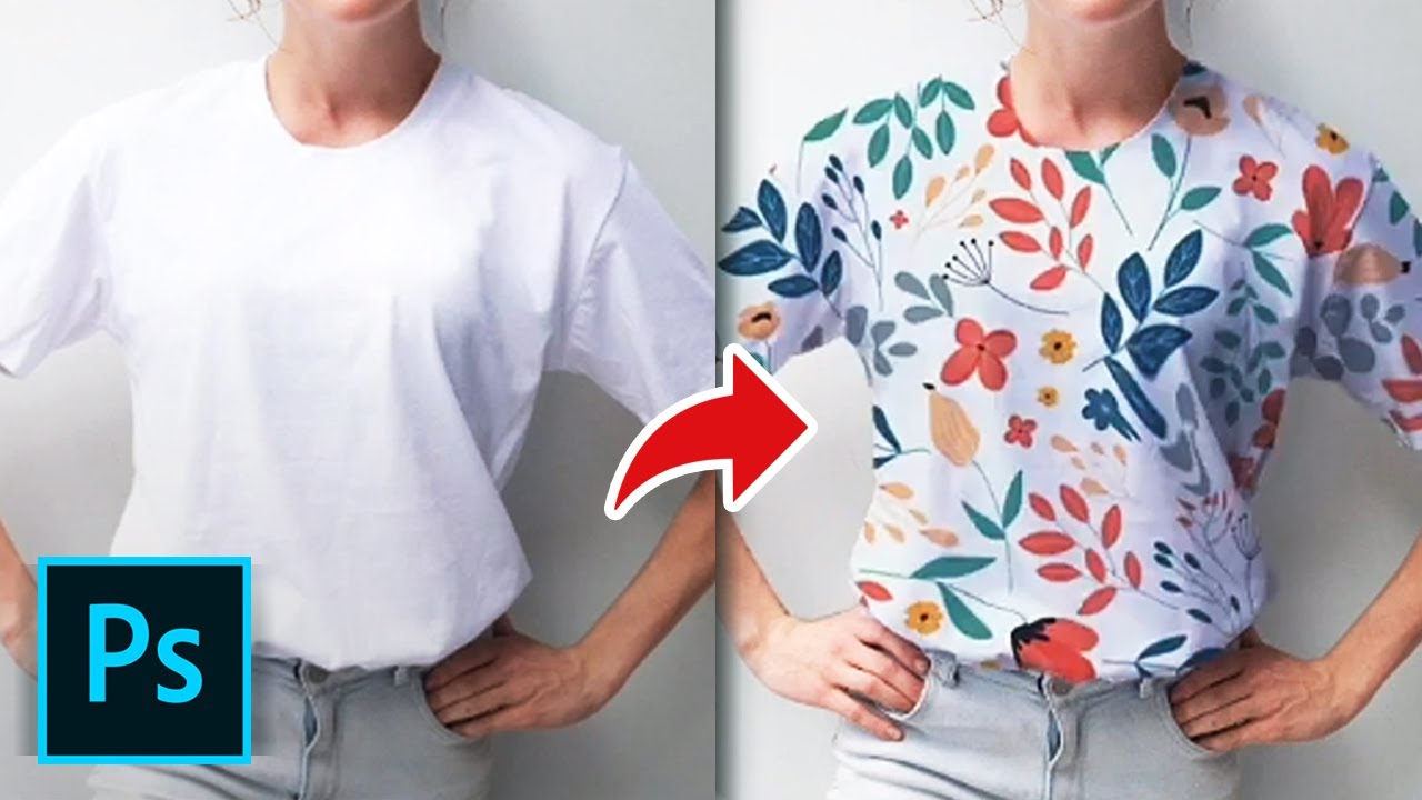 How to Add Patterns & Prints to Clothing in Photoshop | Put Any Design ...