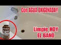 ✅HOY LIMPIE EL BAÑO CON AGUA OXIGENADA Y QUEDO TODO BIEN BLANQUITO| LIMPIANDO SIN QUIMICOS