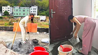 Young girl takes care of disabled brother and remodels family home